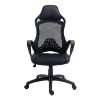 Pinturerías Rex Silla de escritorio gerencial ejecutiva oficina alta mesh negro oferta