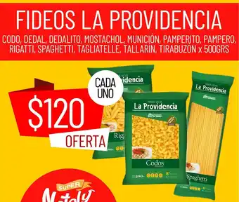 Super Nataly Fideos La Providencia oferta