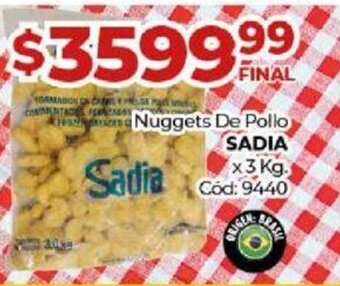 Diarco Nuggets de Pollo Sadia oferta