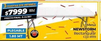 Diarco Mesa Newstorm Rectangular oferta