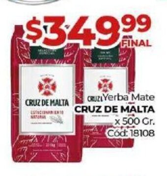 Diarco Yerba Mate Cruz De Malta oferta