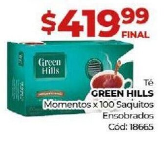 Diarco Té Green Hills oferta
