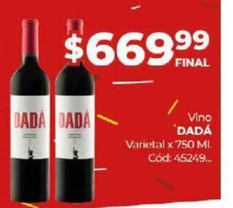 Diarco Vino Dadá oferta