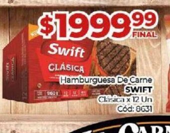 Diarco Hamburguesas De Carne Swift oferta