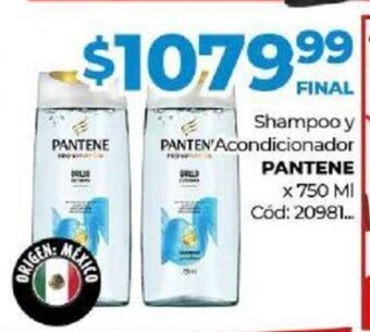 Diarco Shampoo y Acondicionador Pantene oferta