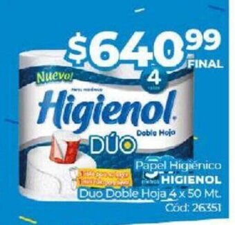 Diarco Papel Higiénico Higienol oferta