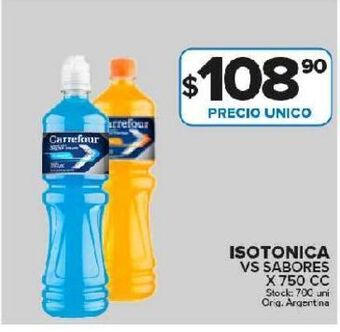 Carrefour Maxi Bebida isotónica carrefour 750cc oferta