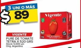 Carrefour Maxi Puré de tomate vigente x 520g oferta