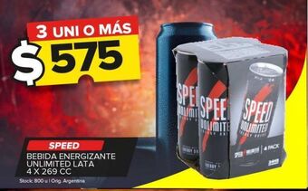 Carrefour Maxi Bebida energética speed x 269cc oferta