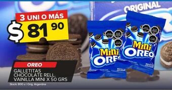 Carrefour Maxi Galletas oreo x 50g oferta