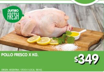 Jumbo Pollo fresco x kg oferta