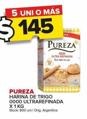 Carrefour Maxi Harina de trigo pureza x 1kg oferta