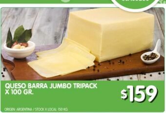 Jumbo Queso barra jumbo tripack oferta