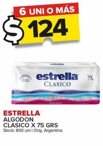 Carrefour Maxi Algodón estrella x 75g oferta