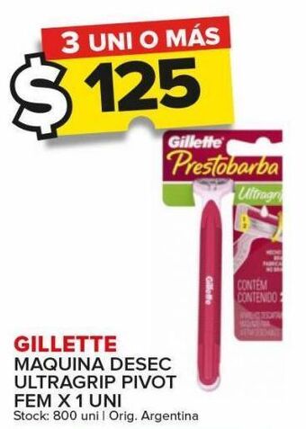 Carrefour Maxi Máquina de afeitar gillette x 1un oferta