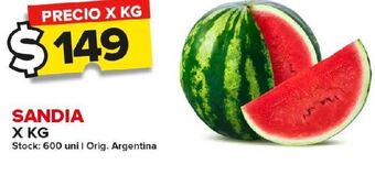 Carrefour Maxi Sandía x kg oferta