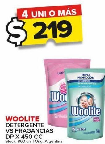 Carrefour Maxi Detergente woolite x 450cc oferta