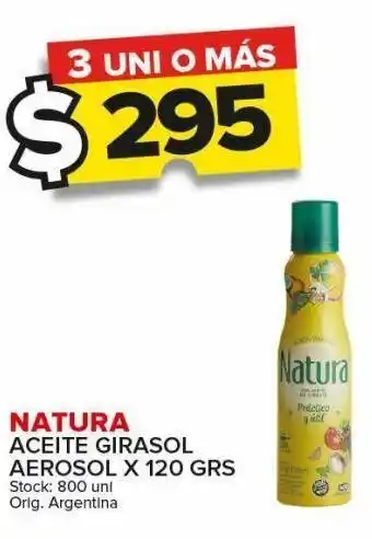 Carrefour Maxi Aceite de girasol natura x 120g oferta
