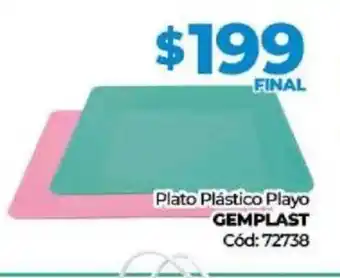 Diarco Plato Plástico Playo Gemplast oferta