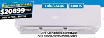 Diarco Aire Acondicionado Philco oferta