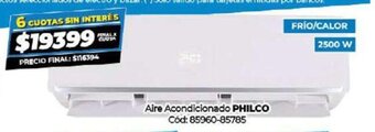 Diarco Aire Acondicionado Philco oferta