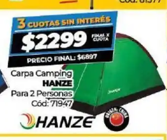 Carpa Camping Hanze