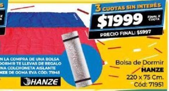 Diarco Bolsa de Dormir Hanze oferta