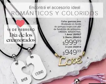 Collar Gamuza Love