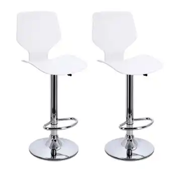 Pinturerías Rex Combo x2 banquetas para barra desayunador alta plástica y aluminio 360° oferta