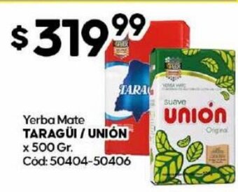Diarco Yerba Mate Taragüi /Unión x 500 gr. oferta
