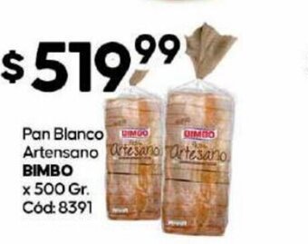 Diarco Pan Blanco Artensano Bimbo oferta
