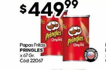 Diarco Papas Fritas Pringles x 67 gr. oferta