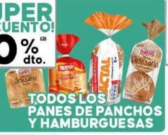 Diarco Todos Los Panes De Panchos y Hamburguesas oferta
