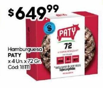 Diarco Hamburguesa Paty oferta