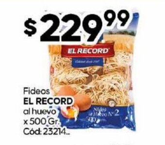 Diarco Fideos El Record al Huevo oferta