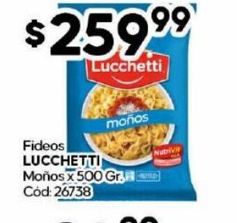 Diarco Fideos Lucchetti oferta