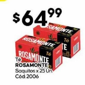 Diarco Té Rosamonte oferta