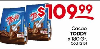 Diarco Cacao Toddy x 180 gr oferta