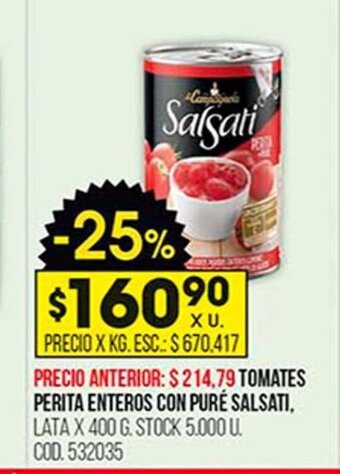 Coto Tomates Perita Enteros Con Puré Salsati oferta