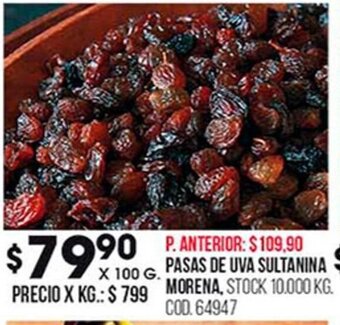 Coto Pasas de Uva Sultanina Morena oferta