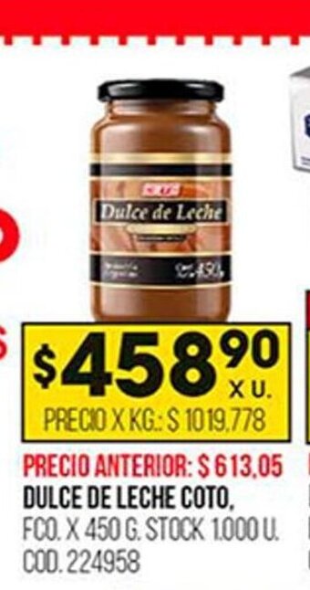 Coto Dulce De Leche Coto oferta