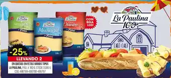 Coto Queso en Fetas Varios Tipos La Paulina oferta