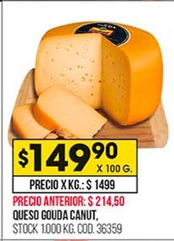 Coto Queso Gouda Canut oferta