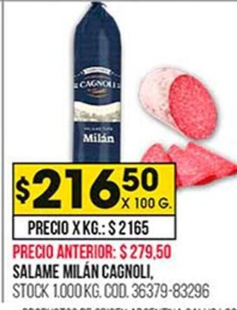 Coto Salame Milán Cagnoli oferta