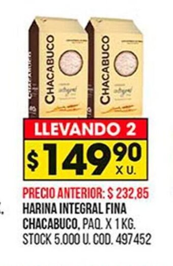 Harina Integral Fina Chacabuco