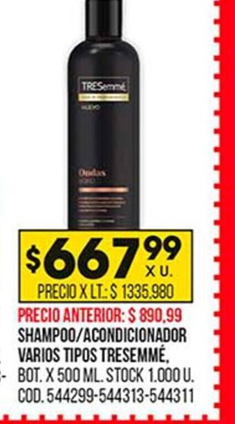 Coto Shampoo / Acondicionador Varios Tipos Tresemmé oferta