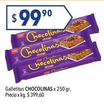 Hergo Chocolinas Galletitas x 250gr oferta