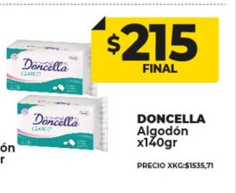 Supermayorista Vital Doncella Algodón x 140gr oferta