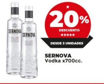 Supermayorista Vital Sernova Vodka x 700cc oferta
