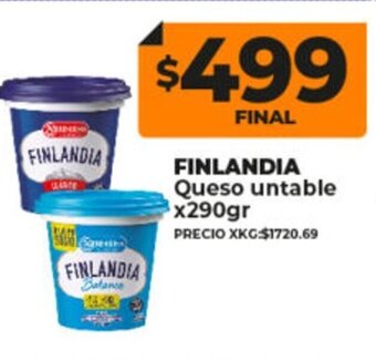 Supermayorista Vital Finlandia Queso Untable x 290gr oferta